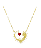 Collana Cuori Milano Donna in Argento Zircone 25185677 - 25185677